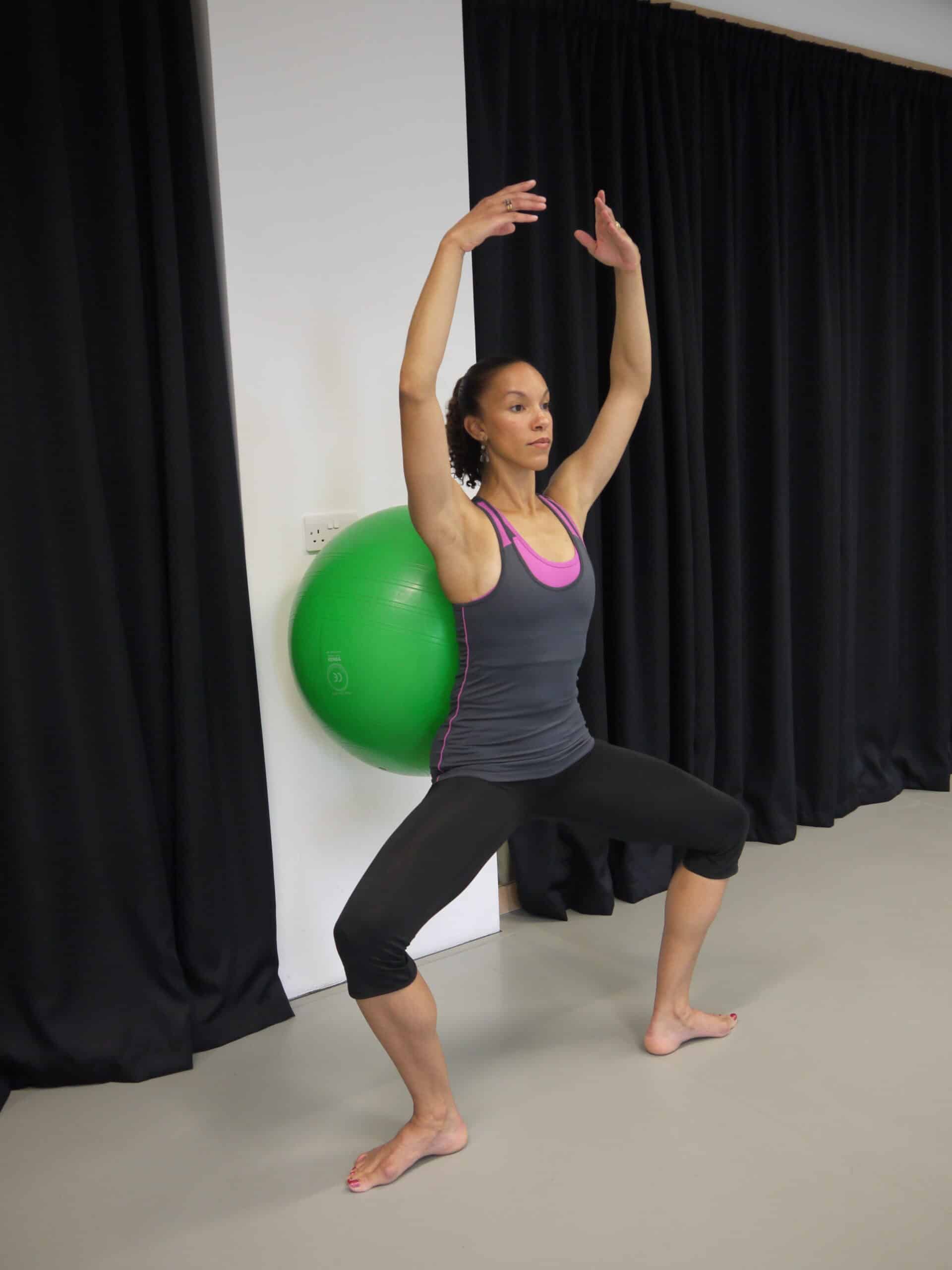 Pilates instructor edinburgh with ball